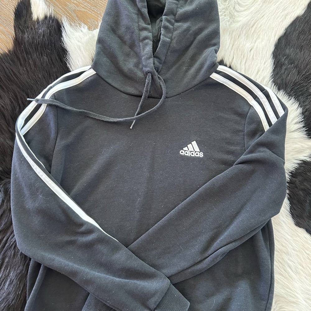 Adidas Women’s crop Black Hoodie